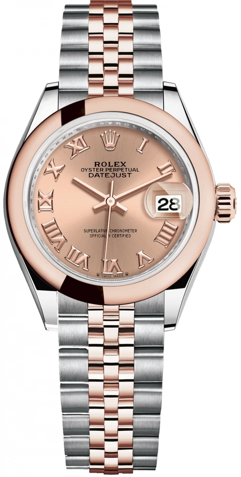 Купить копии элитных часов  Rolex Lady-Datejust Oyster Perpetual 28 mm m279161-0025: в наличии!