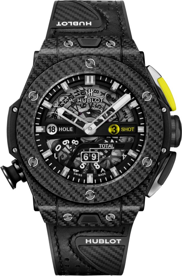 Купить копии элитных часов  Hublot Big Bang Unico Golf Black Carbon 416.YT.1120.VR: в наличии!