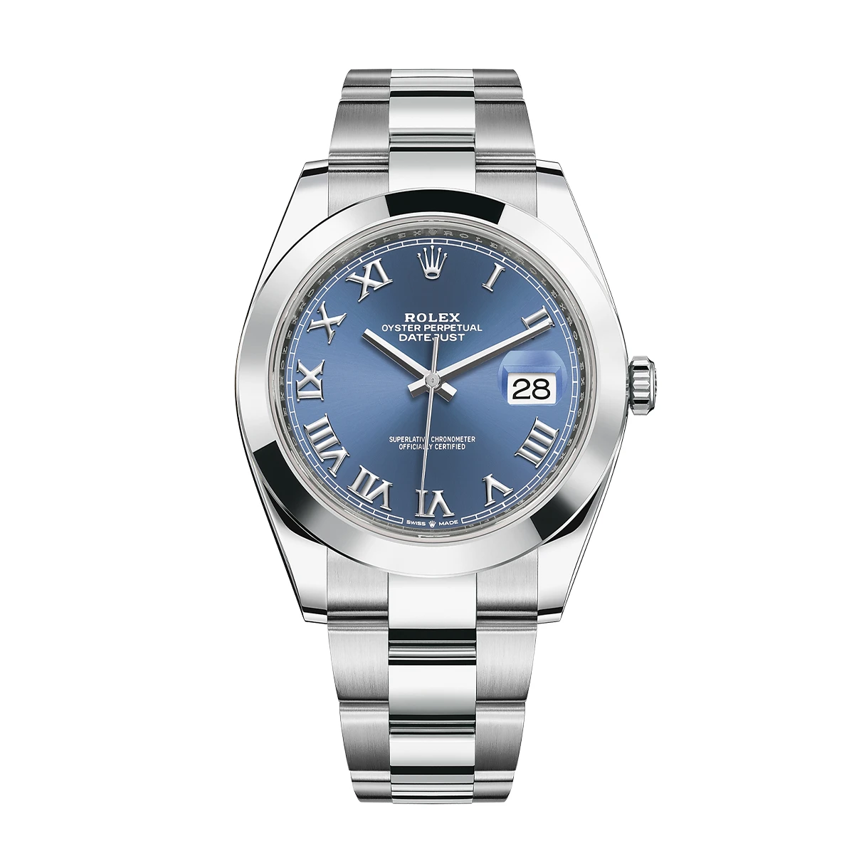 Купить копии элитных часов  Rolex Oyster Perpetual Datejust II 41mm Blue Azzurro 126300: в наличии!