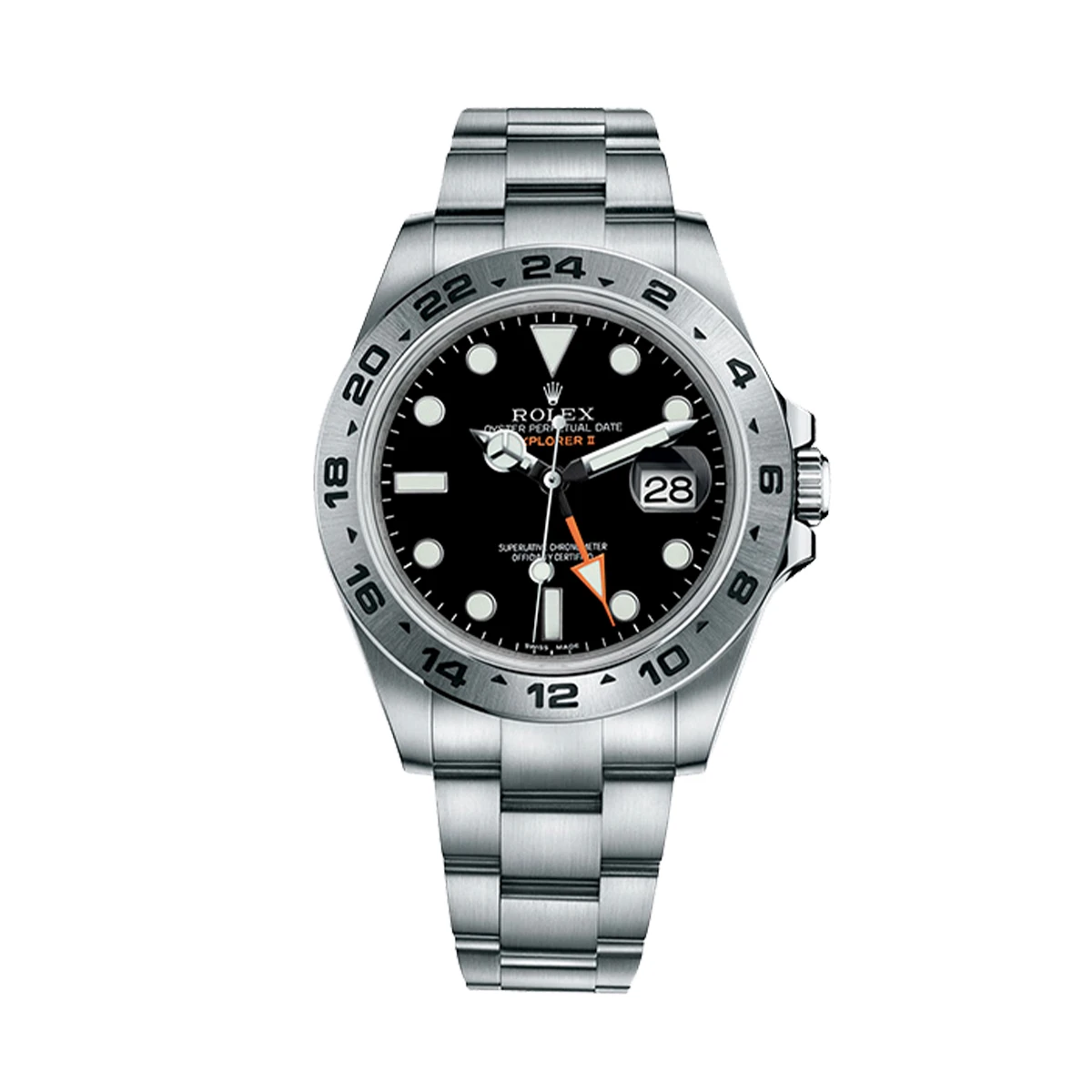 Купить копии элитных часов  Rolex Oyster Perpetual Explorer II Black Dial 216570 : в наличии!