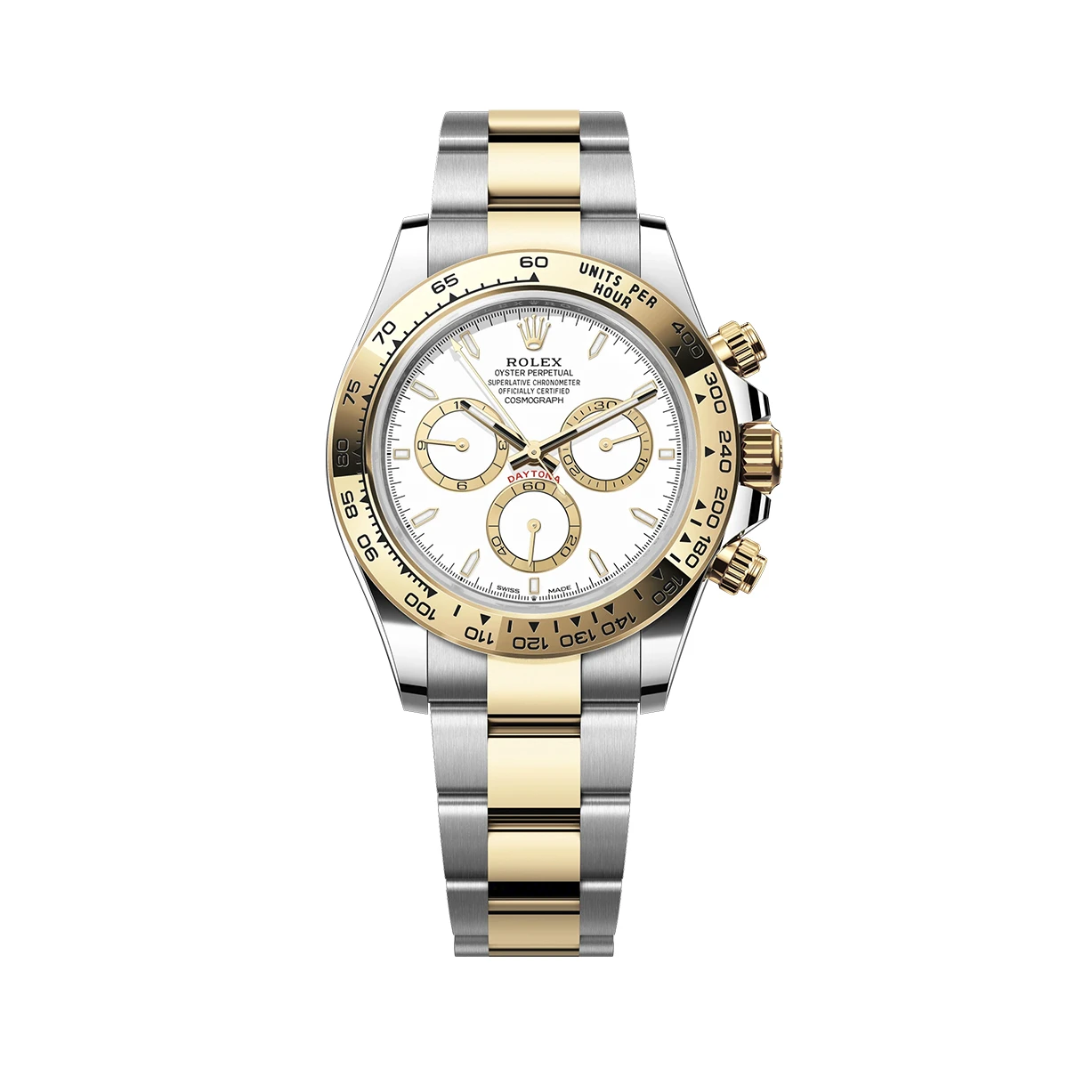Купить копии элитных часов  Rolex Cosmograph Daytona Steel &amp; Yellow Gold White Dial 126503: в наличии!
