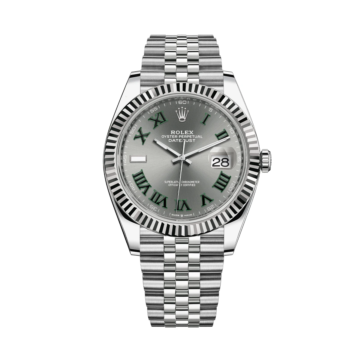 Купить копии элитных часов  Rolex Datejust 41mm Wimbledon 126334: в наличии!