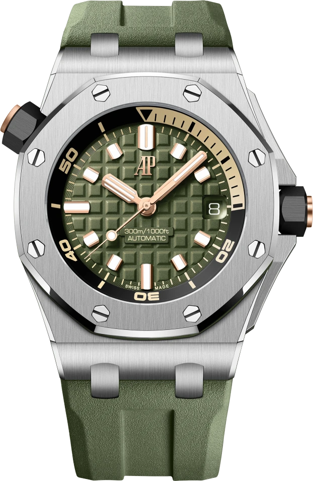 Купить копии элитных часов  Audemars Piguet Royal Oak Offshore Diver 15720ST.OO.A052CA.01: в наличии!