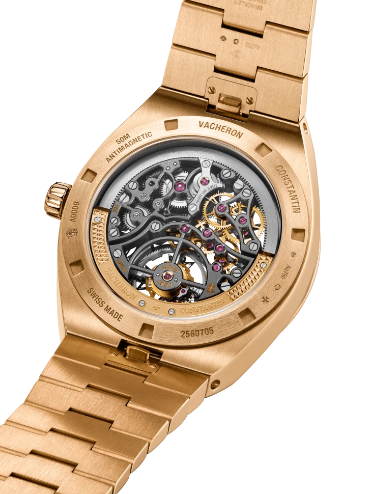 Купить копии элитных часов  Vacheron Constantin Overseas Tourbillon Skeleton 6000V/110R-B934: в наличии!