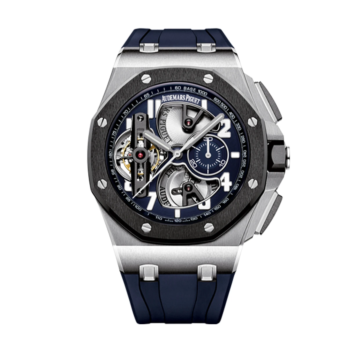 Купить копии элитных часов  Audemars Piguet Royal Oak Offshore 10 Days Tourbillon Chronograph Platinum 26388PO.OO.D027CA.01: в наличии!