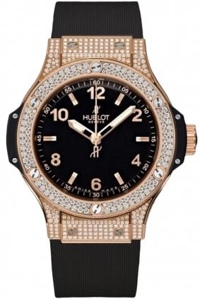 Купить копии элитных часов  Hublot Big Bang Gold Pav 38 361.PX.1280.RX.1704: в наличии!