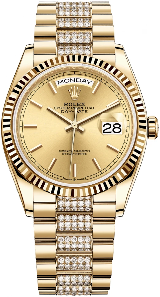 Купить копии элитных часов  Rolex Day-Date 36 Oyster Perpetual m128238-0046: в наличии!