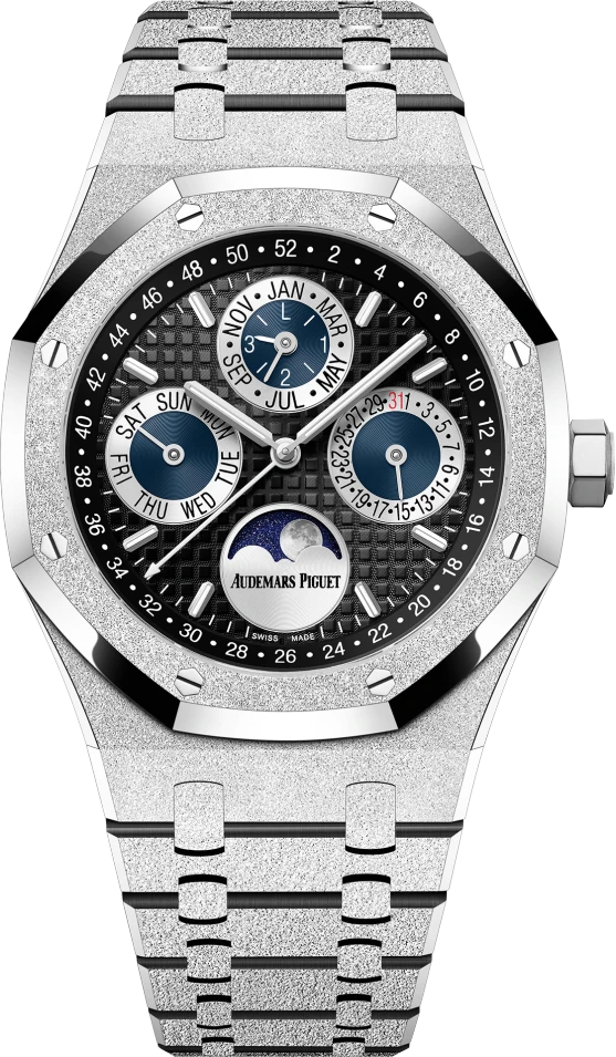Купить копии элитных часов  Audemars Piguet Royal Oak Frosted Gold Perpetual Calendar 26574BC.GG.1224BC.01: в наличии!