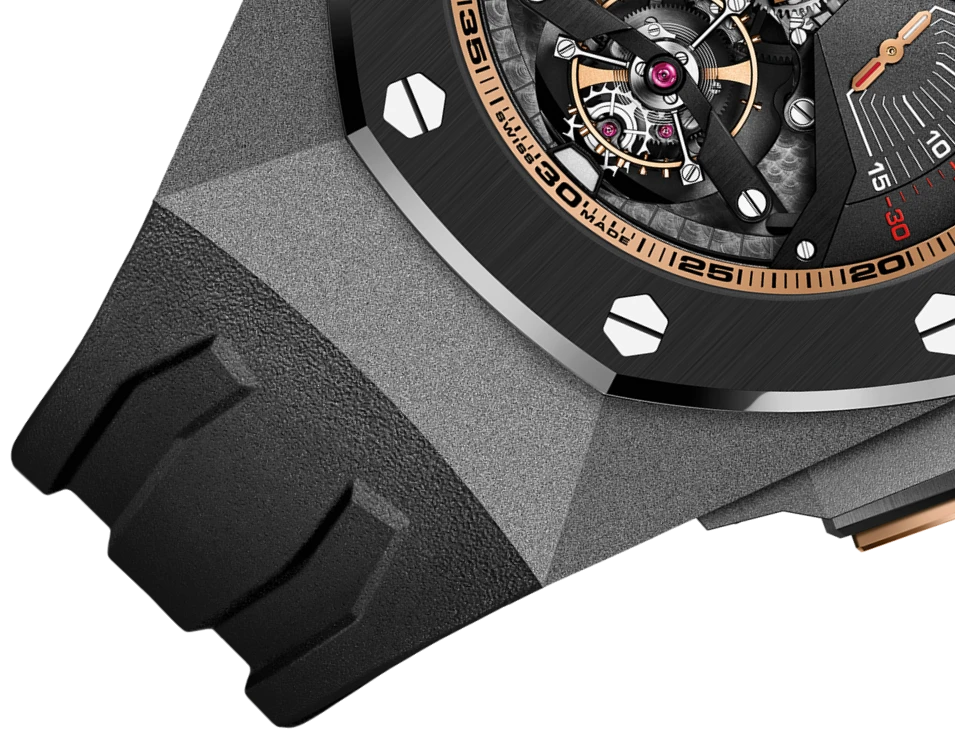 Купить копии элитных часов  Audemars Piguet Royal Oak Concept Minute Repeater Supersonnerie 26577IO.OO.D002CA.01: в наличии!