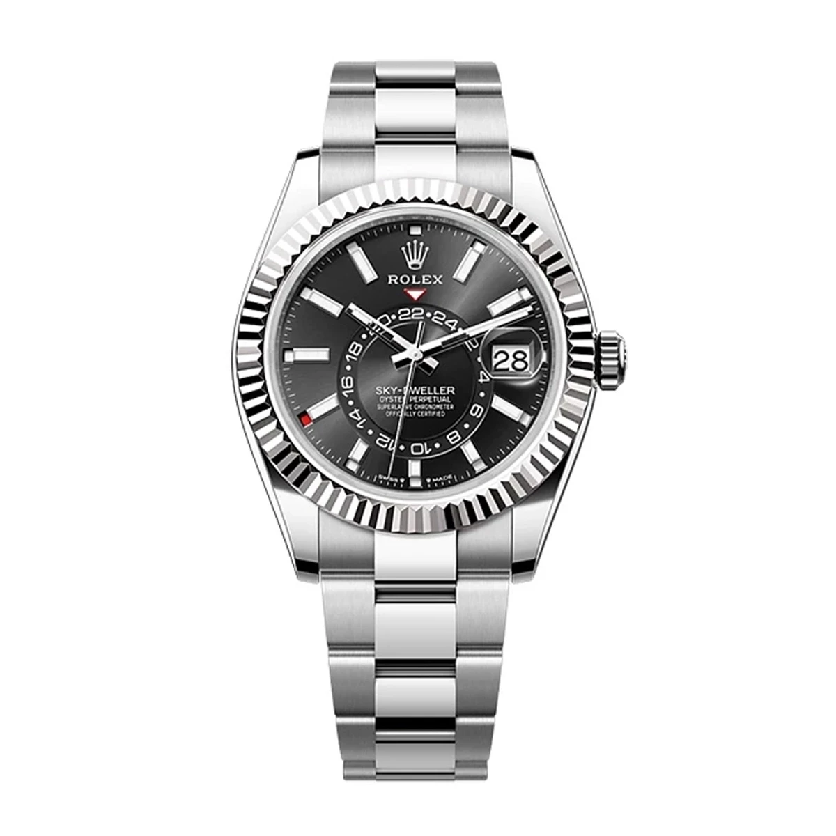 Купить копии элитных часов  Rolex Oyster Perpetual Sky-Dweller Black Dial 336934: в наличии!
