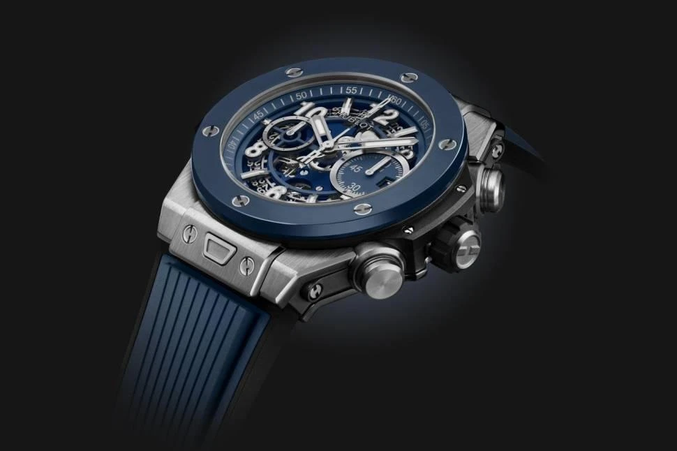 Купить копии элитных часов  Hublot Big Bang Unico Titanium Blue Ceramic 421.NL.5170.RX: в наличии!