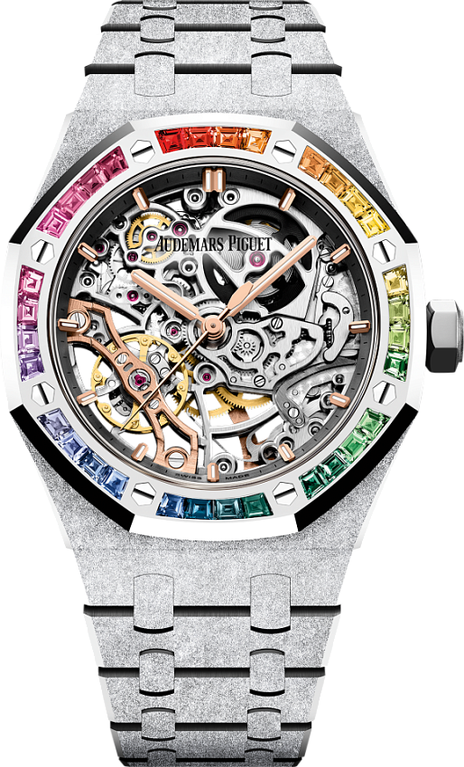 Royal Oak Frosted Gold Double Balance Wheel Openworked