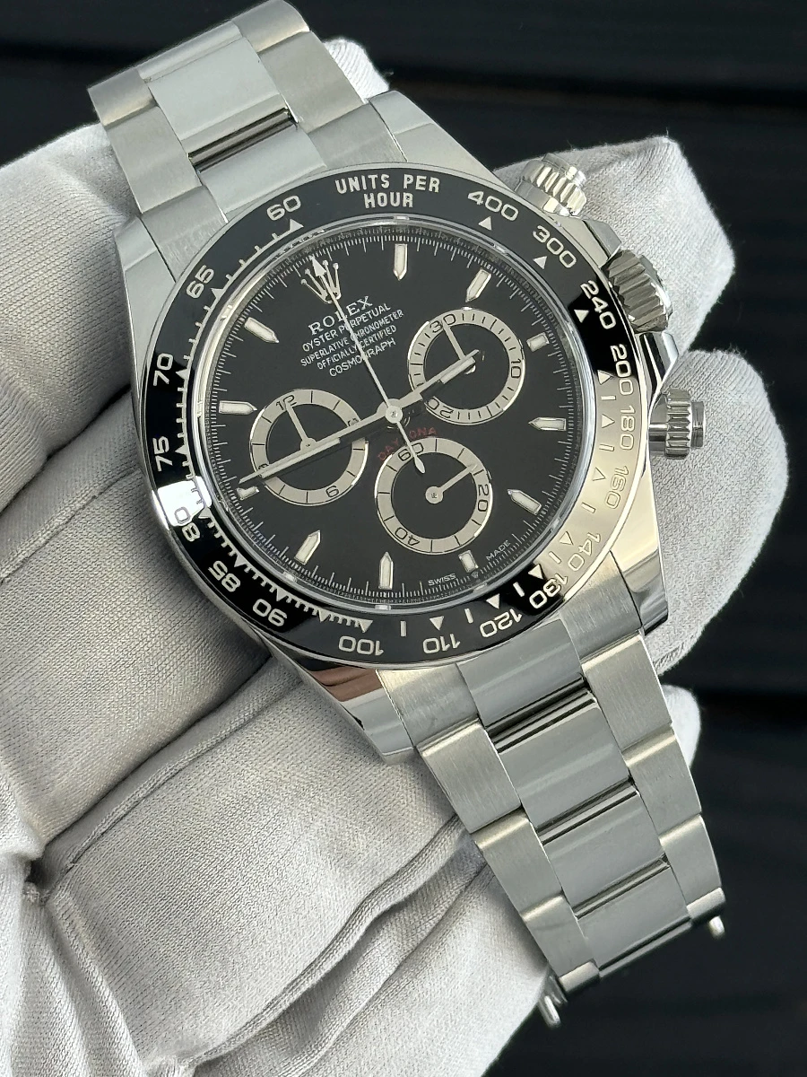 Купить копии элитных часов  Rolex Cosmograph Daytona Oyster, 40 mm, Oystersteel 126500LN: в наличии!