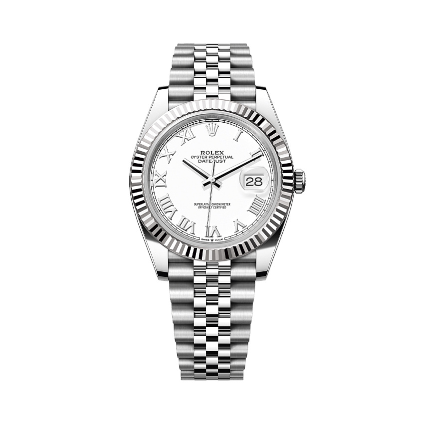 Datejust 41mm White Roman Dial