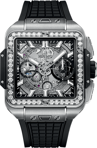 Shaped Square Bang Unico Titanium Diamonds