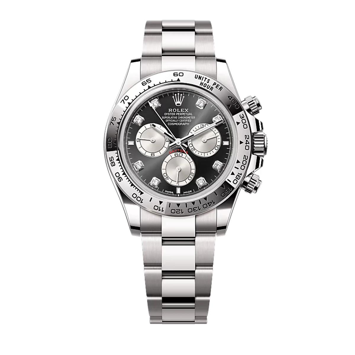 Купить копии элитных часов  Rolex Cosmograph Daytona Oyster white gold 126509: в наличии!