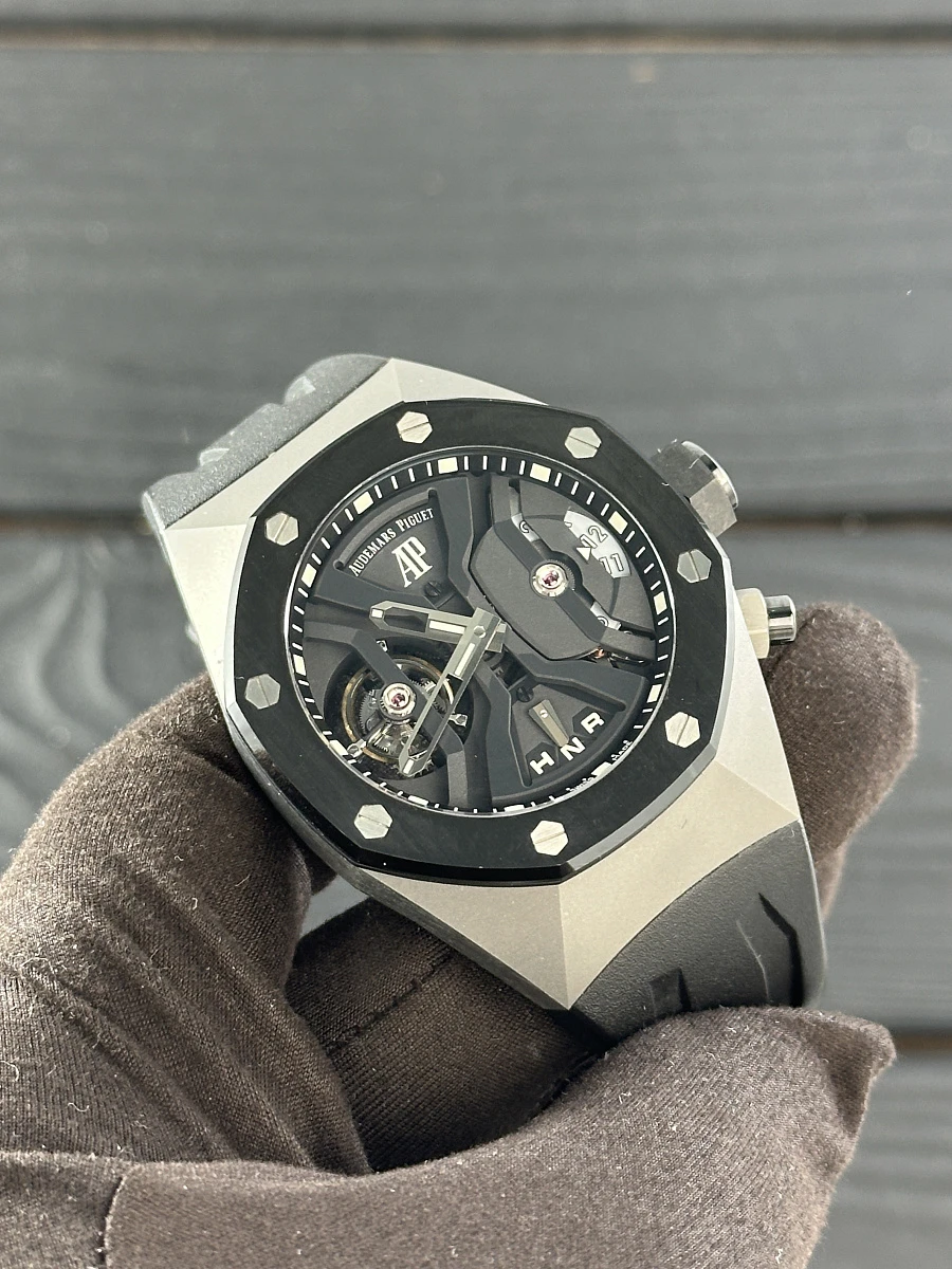 Купить копии элитных часов  Audemars Piguet Royal Oak Concept GMT Tourbillon 44 mm 26560IO.OO.D002CA.01: в наличии!