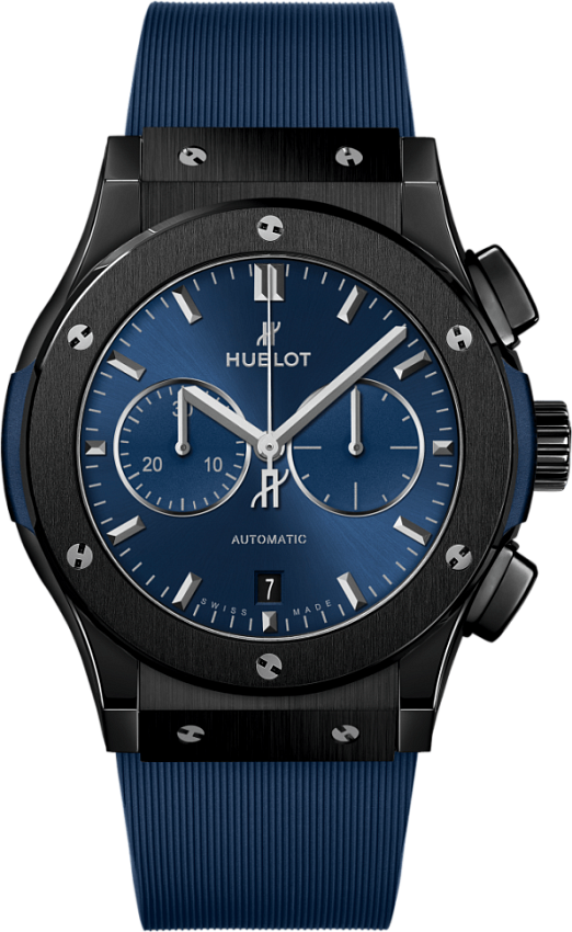 Classic Fusion Ceramic Blue Chronograph 42 mm