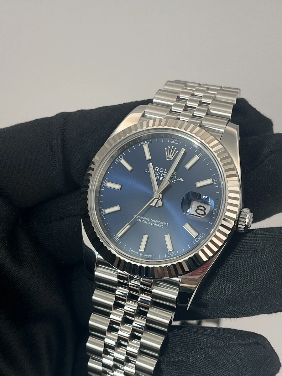Купить копии элитных часов  Rolex Oyster Perpetual Datejust 41mm Blue Dial 126334: в наличии!