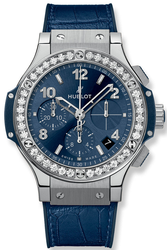 Big Bang Steel Blue Diamonds 41 mm