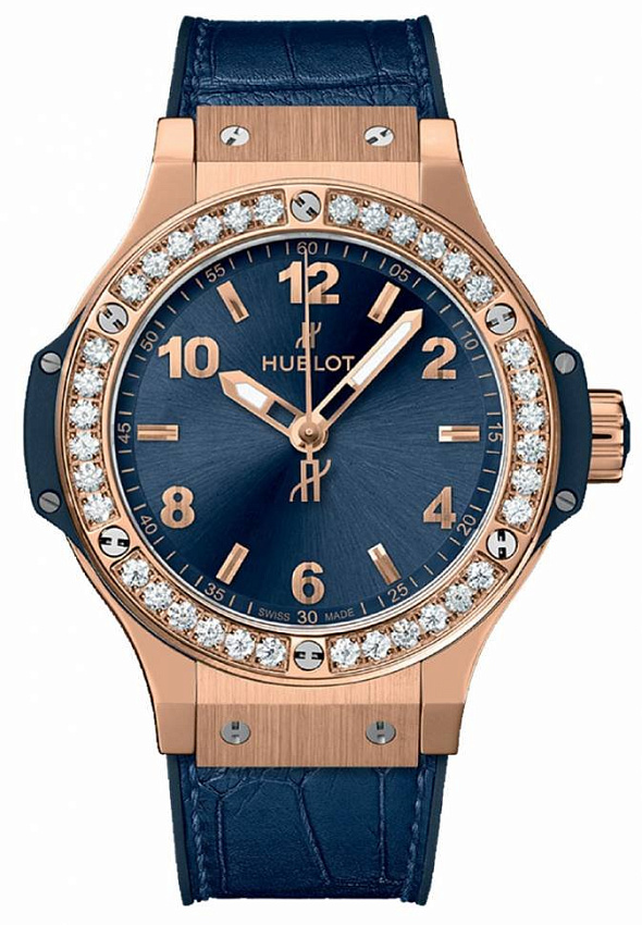 Big Bang Gold Blue Diamonds 38 mm