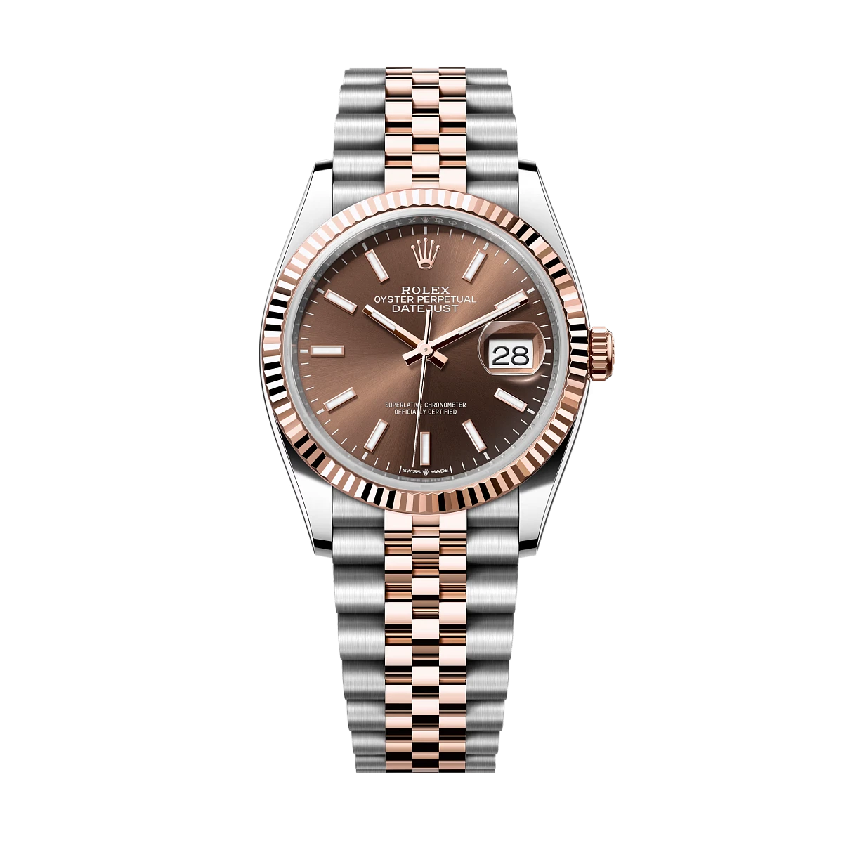 Купить копии элитных часов  Rolex Datejust 36 Oystersteel and Everose gold 126231: в наличии!