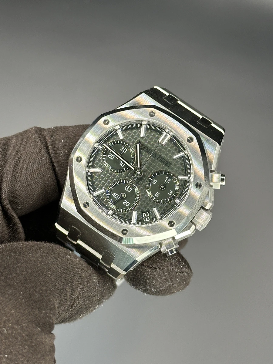 Купить копии элитных часов  Audemars Piguet Royal Oak Chronograph Green Dial 41mm 26240ST.OO.1320ST.08: в наличии!