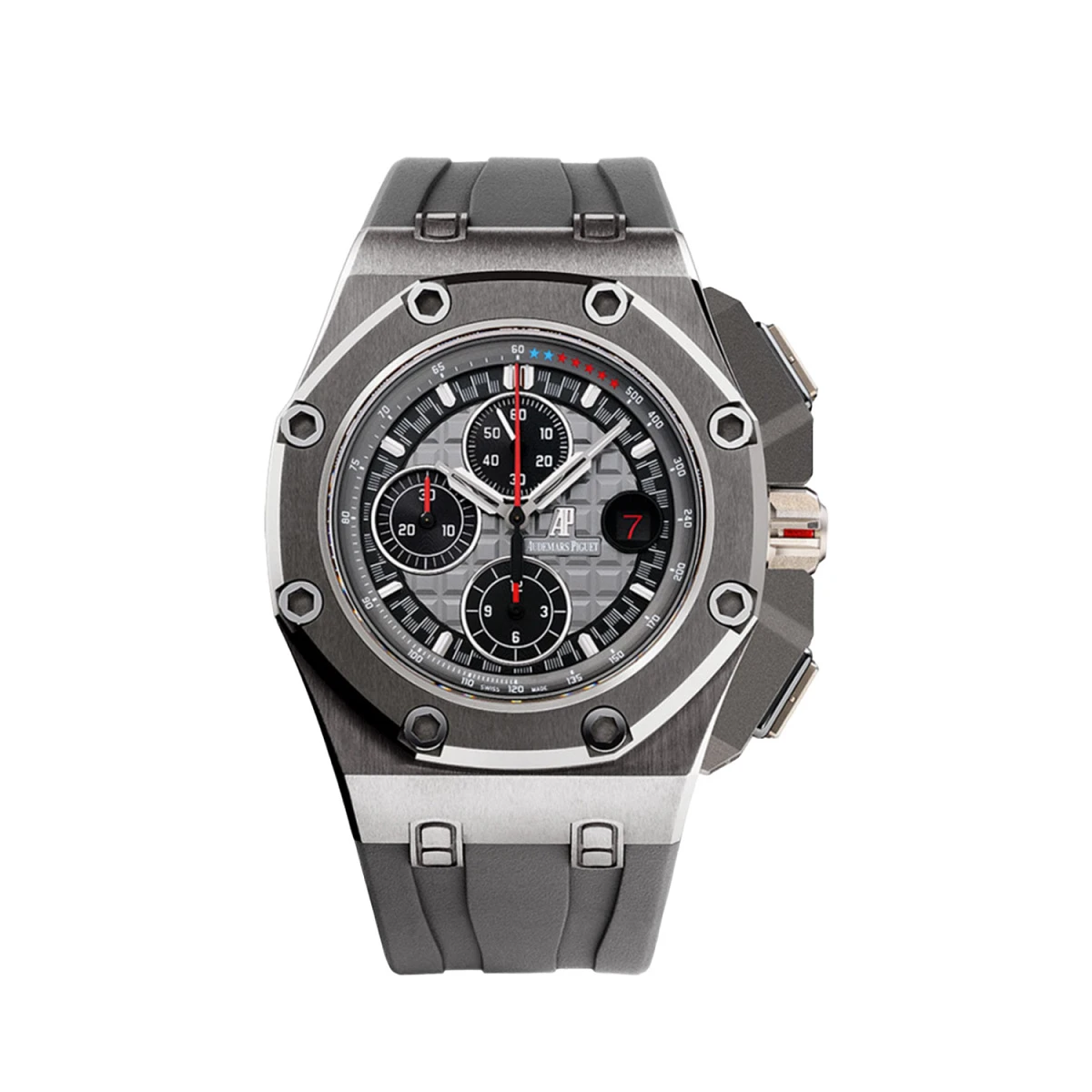 Купить копии элитных часов  Audemars Piguet Royal Oak Offshore Chronograph Titanium 44 mm 26568IM.00.A004CA.01: в наличии!