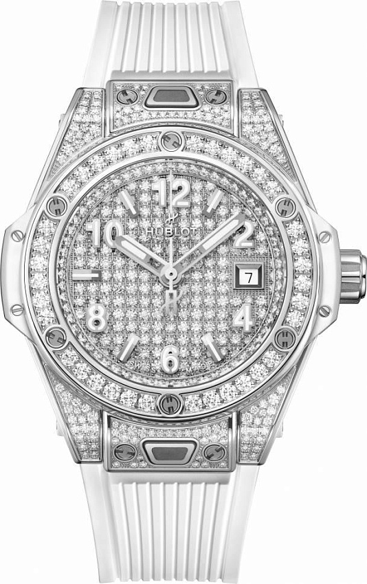 Big Bang One Click Steel White Full Pave