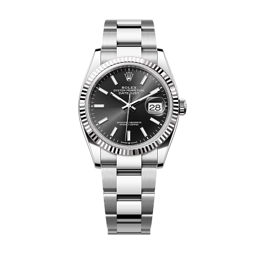 Oyster, 36 mm, Oystersteel and white gold