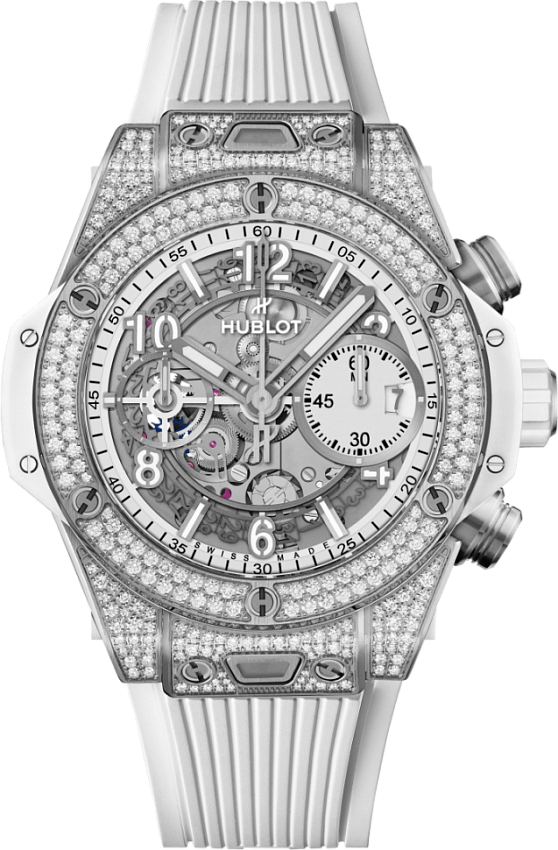 Big Bang Unico Titanium White Pave