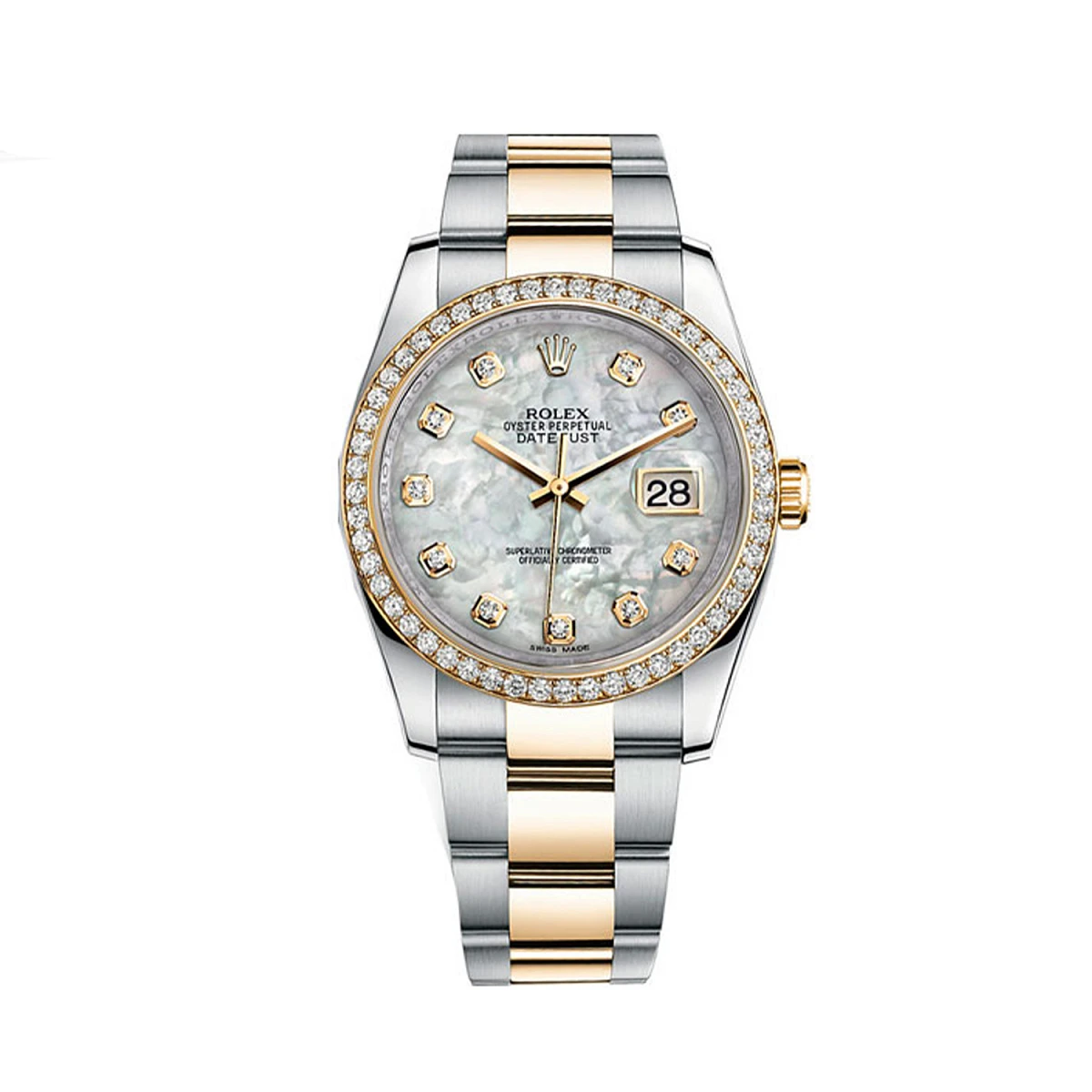 Купить копии элитных часов  Rolex Datejust II 36mm Steel and Gold MOP Dial 116243: в наличии!