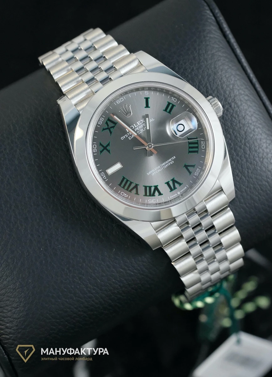 Купить копии элитных часов  Rolex Oyster Perpetual Datejust 41 mm Wimbledon 126300: в наличии!
