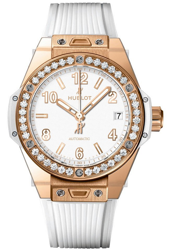 Big Bang One Click King Gold White Diamonds 39 mm