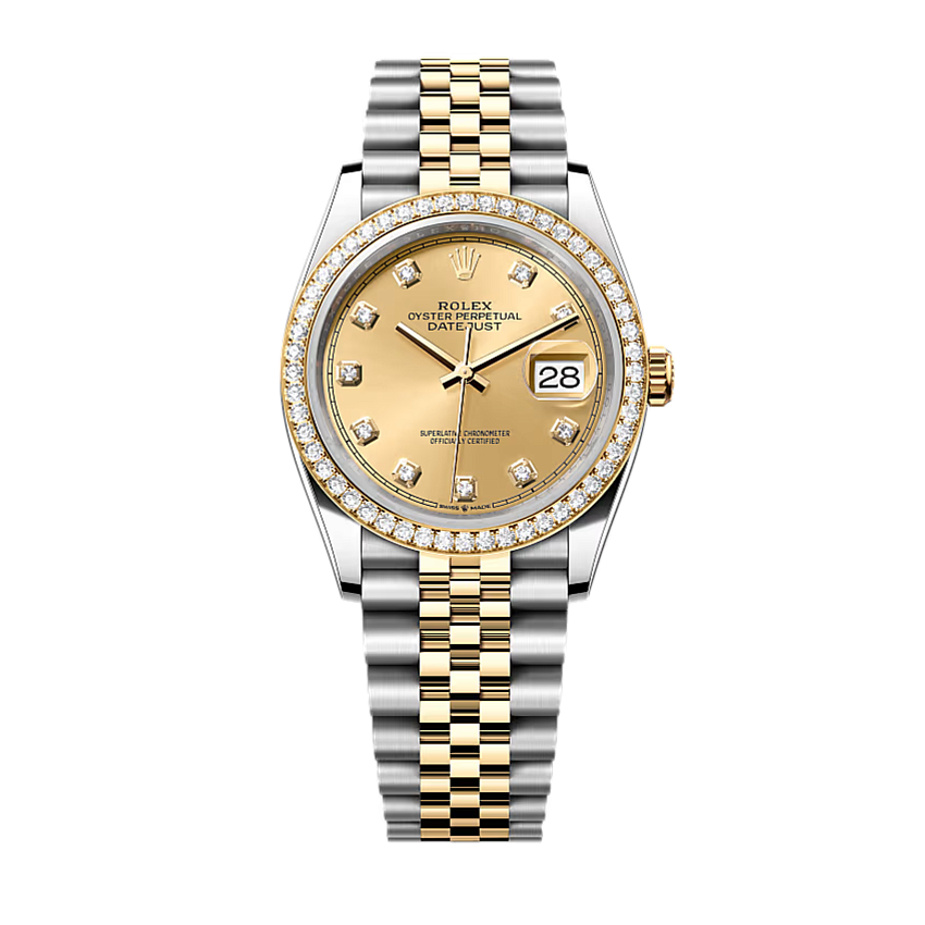 Datejust 36 Oyster Oystersteel yellow gold and diamonds