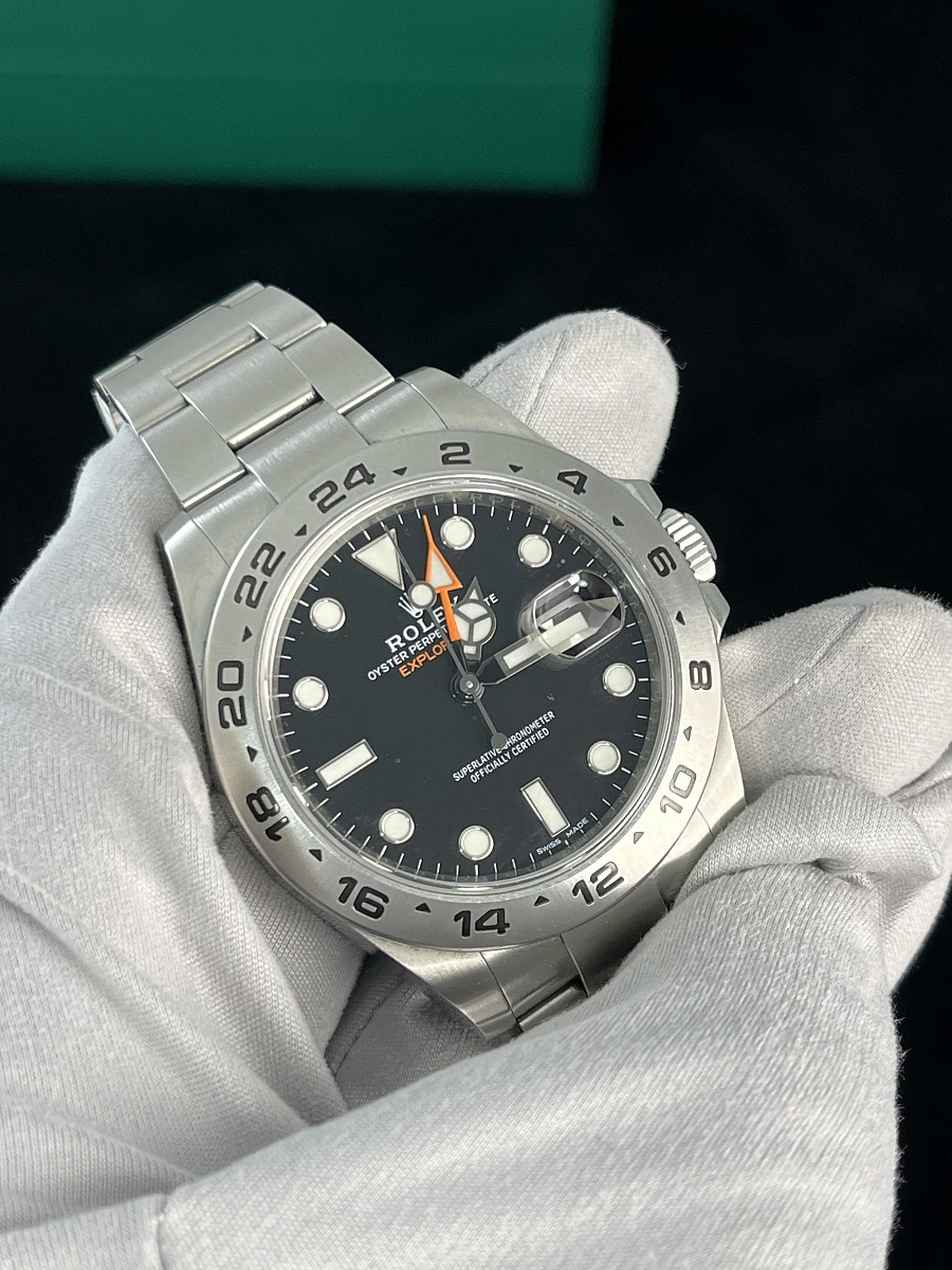 Купить копии элитных часов  Rolex Oyster Perpetual Explorer II Black Dial 216570 : в наличии!