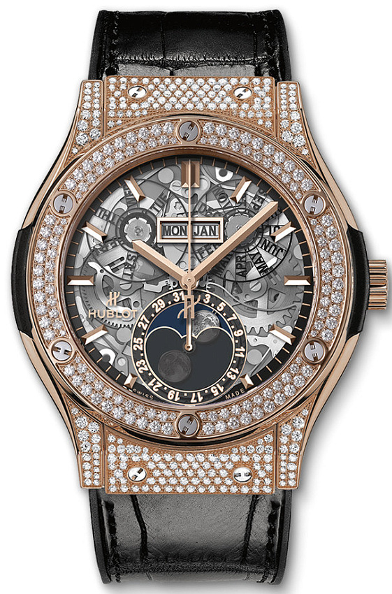 Classic Fusion Aerofusion Moonphase King Gold Pave 45 mm