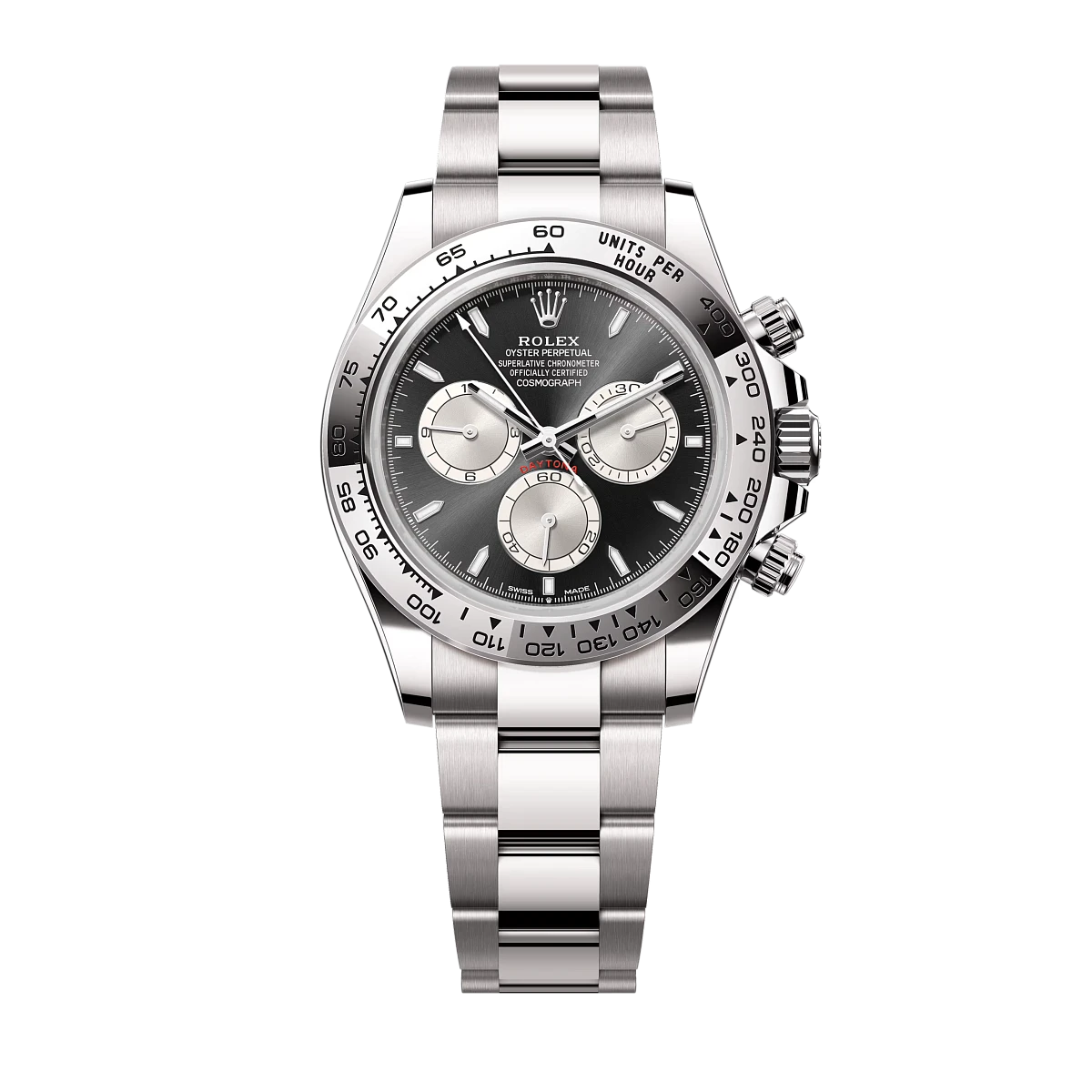 Купить копии элитных часов  Rolex Cosmograph Daytona Oyster white gold 126509: в наличии!