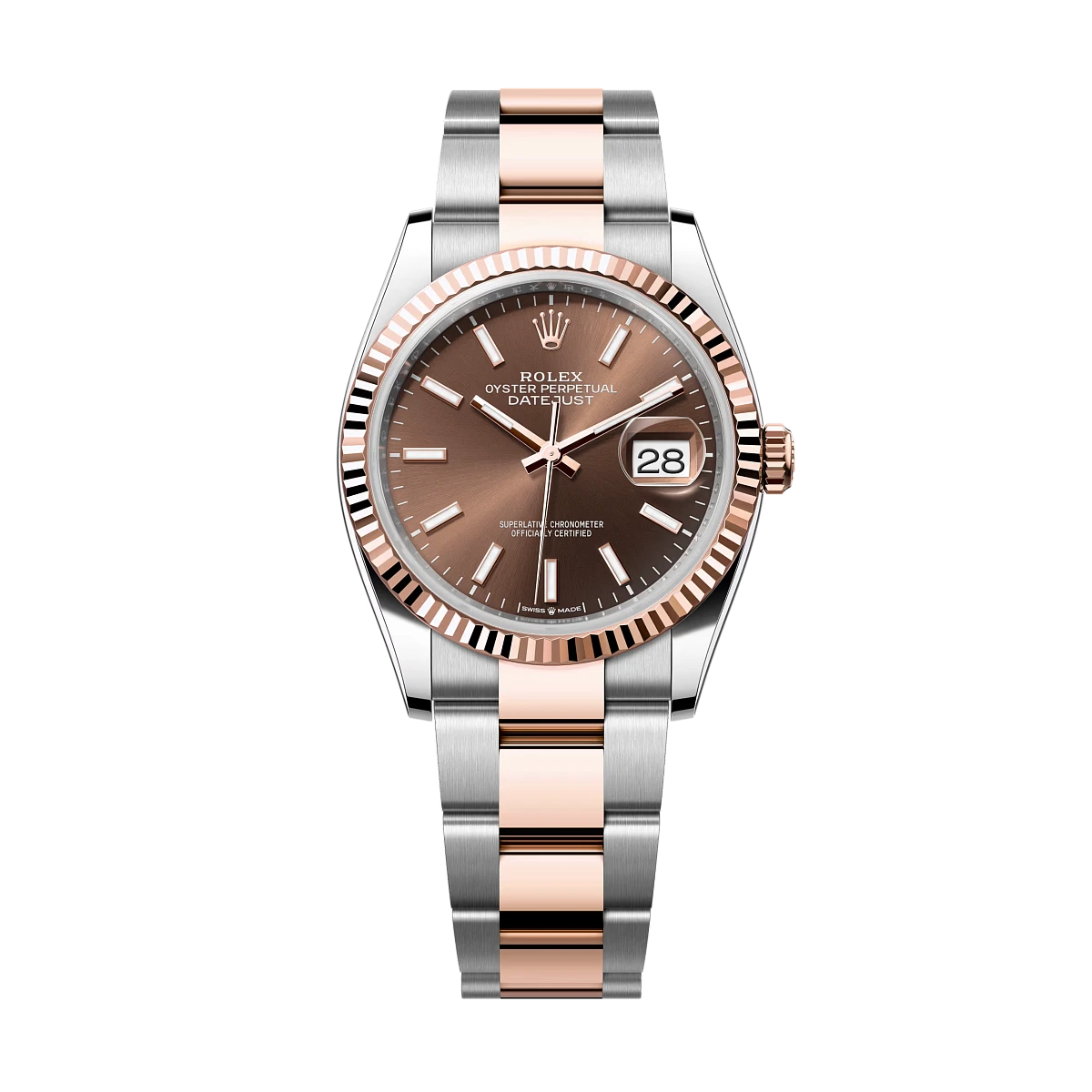 Купить копии элитных часов  Rolex Datejust 36 mm Steel and Everose Gold Slate Dial 126231: в наличии!