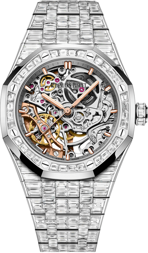 Royal Oak Frosted Gold Double Balance Wheel Openworked