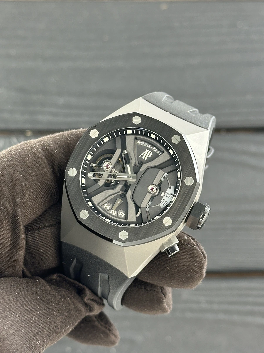 Купить копии элитных часов  Audemars Piguet Royal Oak Concept GMT Tourbillon 44 mm 26560IO.OO.D002CA.01: в наличии!