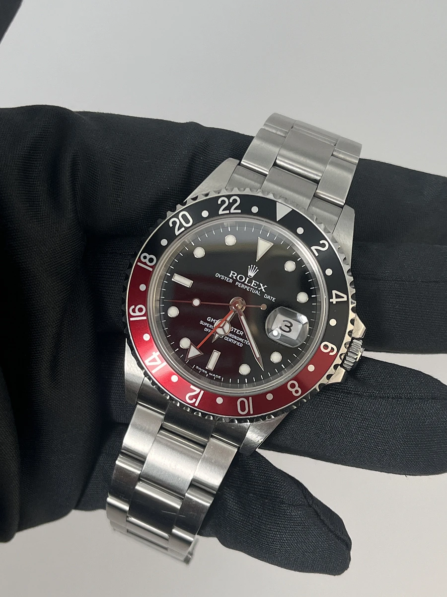 Купить копии элитных часов  Rolex GMT-Master II Black/Red 16710T  Coke 16710 T: в наличии!