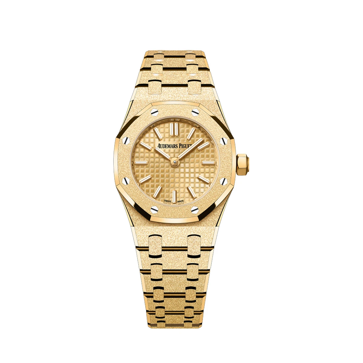 Купить копии элитных часов  Audemars Piguet ROYAL OAK MINI FROSTED YELLOW GOLD 23MM 67630BA.GG.1312BA.01: в наличии!
