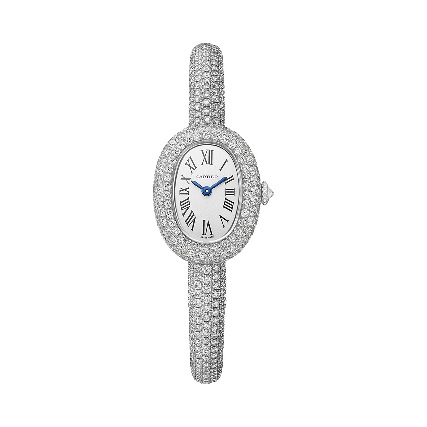 Custom Baignoire Full Diamonds Pave Size 16 White Gold