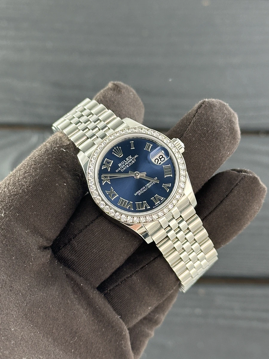 Купить копии элитных часов  Rolex Datejust Datejust 31mm Steel and White Gold 278384RBR: в наличии!