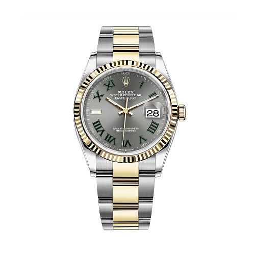 Datejust 36mm Steel & Yellow Gold Wimbledon Dial