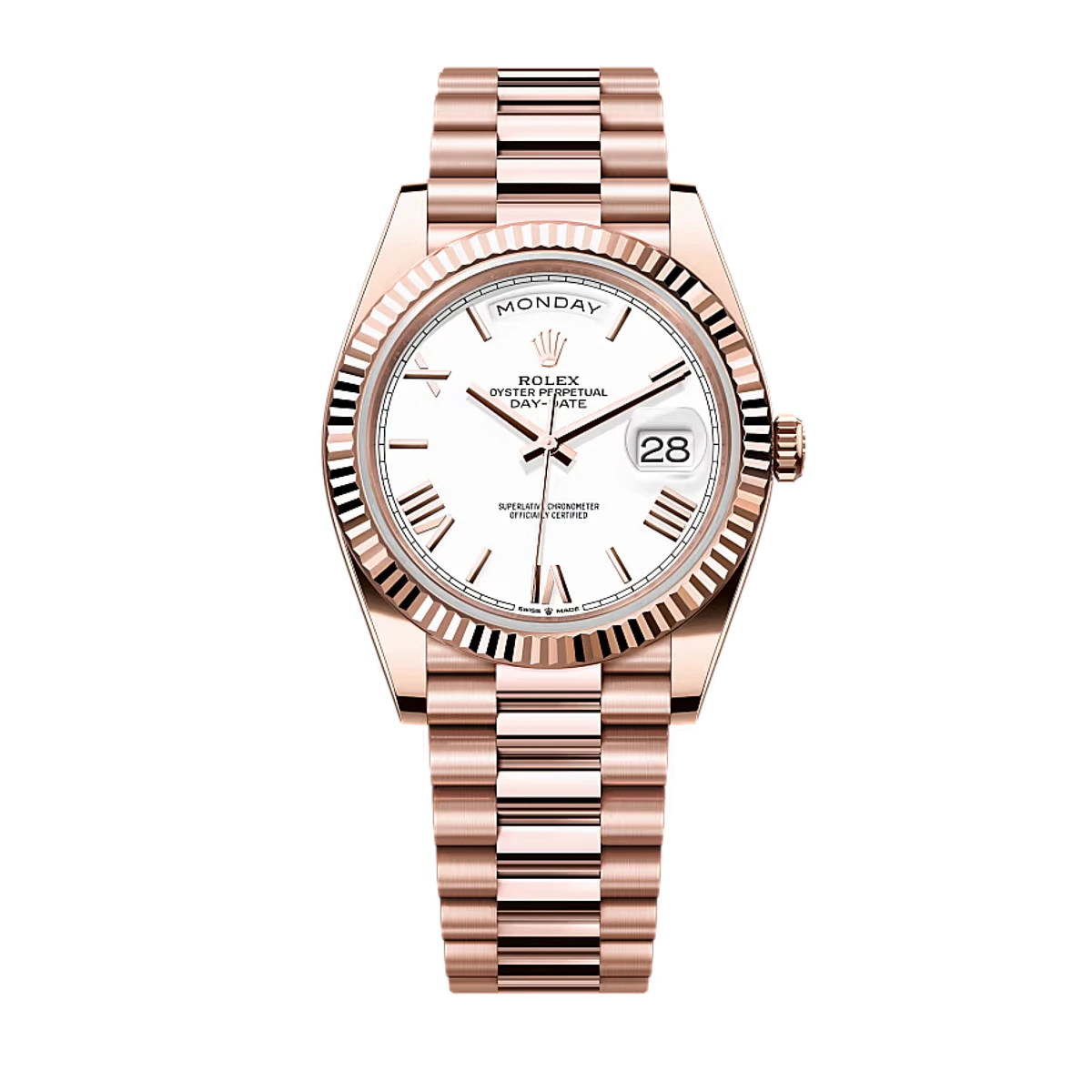 Купить копии элитных часов  Rolex Day-Date 40 Oyster Everose gold 228235: в наличии!