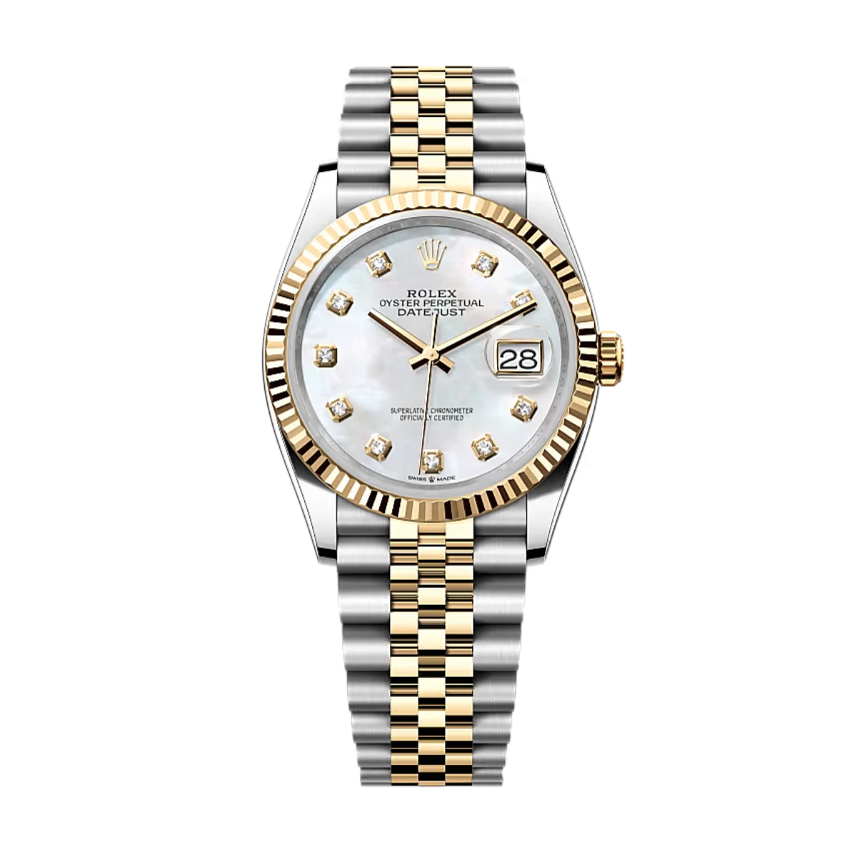 Купить копии элитных часов  Rolex 36 mm Oystersteel and yellow gold 126233: в наличии!