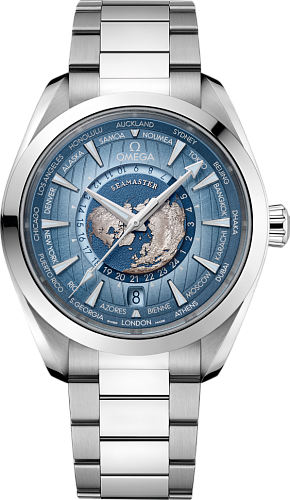 Seamaster Aqua Terra 150 m Co-axial Master Chronometer GMT Worldtimer 43 mm