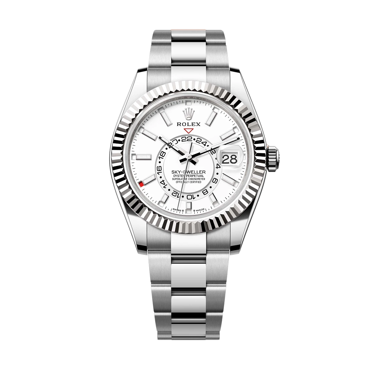 Купить копии элитных часов  Rolex Oyster Perpetual Sky-Dweller white dial 336934: в наличии!